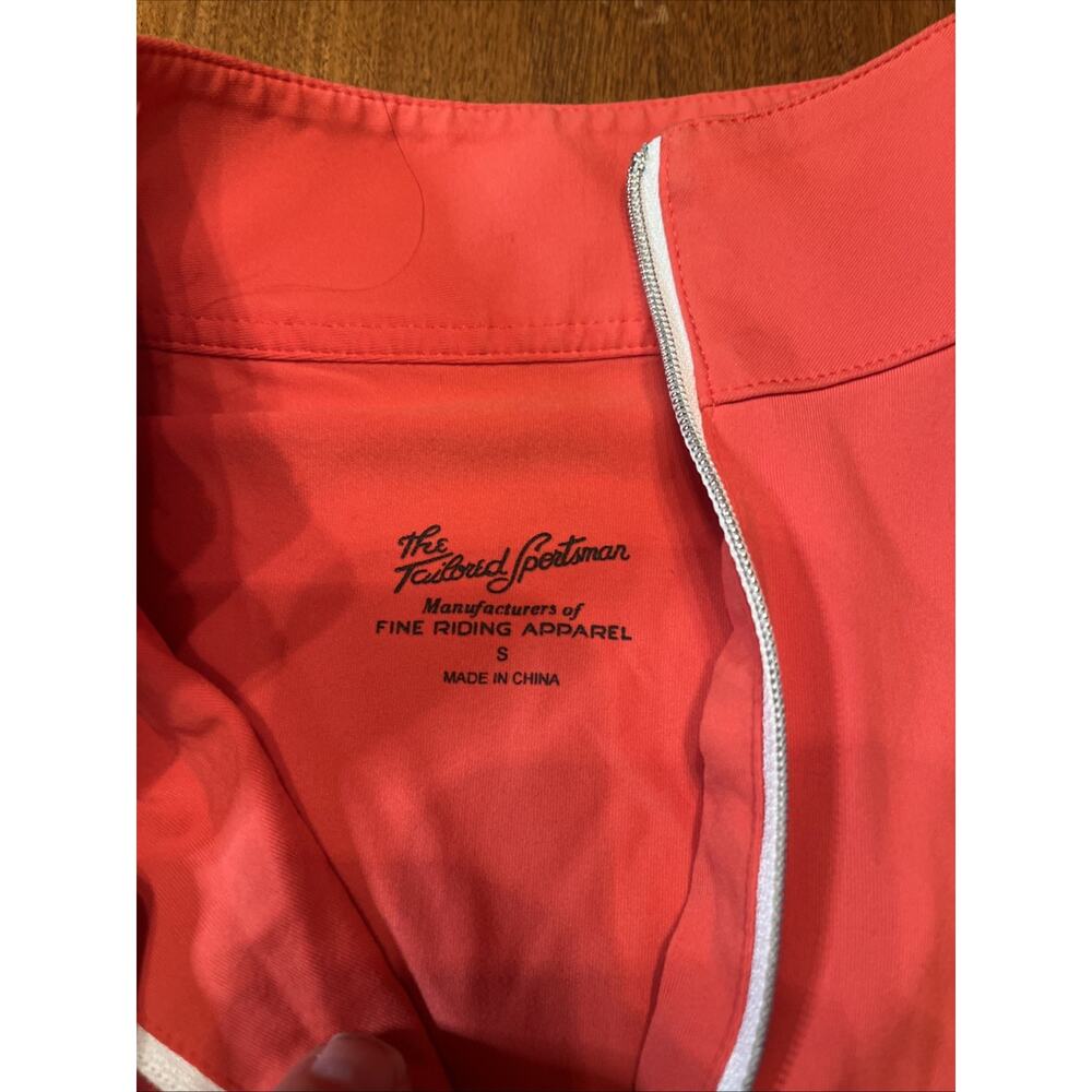 THE TAILORED SPORTSMAN 1/4 ZIP CORRAL SHORT SLEEVE RIDING TOP SZ SMALL - Picture 2 of 4